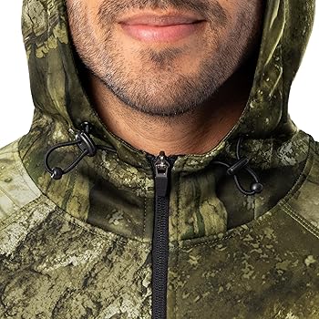 Realtree Men's Performance Bonded Fleece Zip Hoodie, Realtree APX